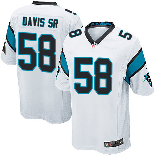 Nike Panthers #58 Thomas Davis Sr White Youth Stitched NFL Elite Jersey